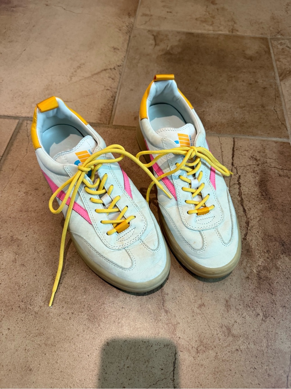 Oncept Retro Low-Top Sneakers in White, Yellow & Pink
Purchased from Nordstrom